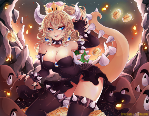 Another try of drawing Bowsette~