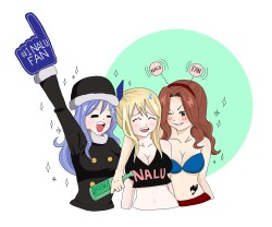 piratedrabbles:  Lucy and her NaLu supporters!