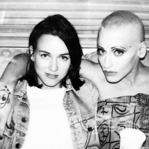 vintagesalt:Naomi Watts and Lori Petty on the set of ‘Tank Girl’, 1995