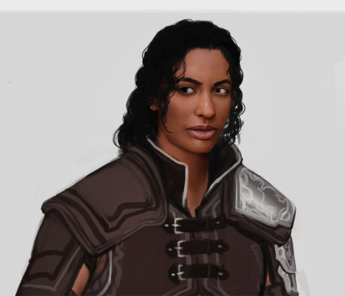 Character for today: Afrin &ndash; They wear the complementary armor to Ehsanh, as both serve as the