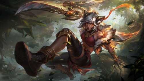 Primal Ambush Vi, Sivir, Talon & Riven Splash Art