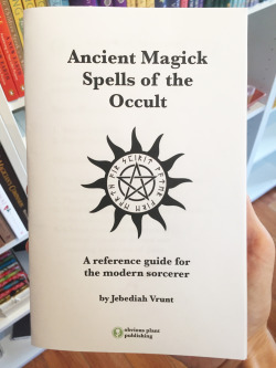 obviousplant:  I made a book of “magic spells” and left it at a metaphysical shop. See more spells on Facebook.