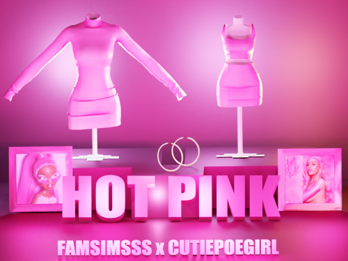  Hot Pink Collection - FamSimsss x CutiePoeGirl Download NOW!