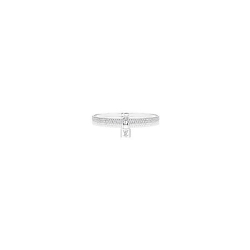 Lockit pendant, white gold - JEWELRY & TIMEPIECES | LOUIS VUITTON ® (clipped to polyvore.com)