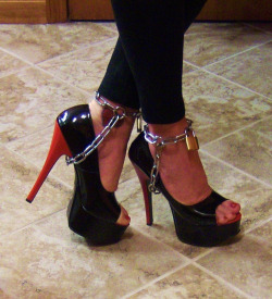 bdsm-orgasms:  Live BDSM Orgasms on webcam totally free Click Here  You’re gonna be wearing these heels around the house from now on&hellip; It’ll be good training so you feel like a proper kinky slut when you’re naked except for your heels, cuffs