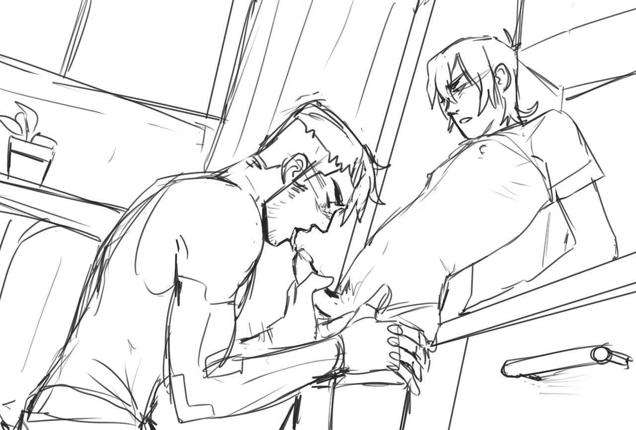 yuutayo:more scruffy morning shiro … as a follow up to the one i drew before…