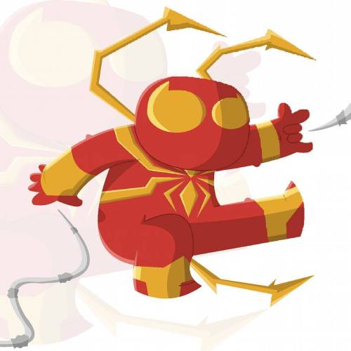 Good morning! Have an iron spider chibi! #spiderman #spidey #ironspider #marvel #chibi