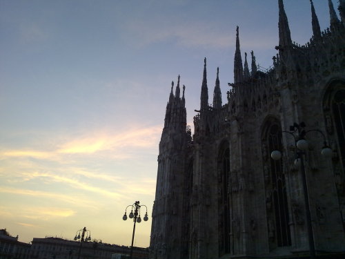 Il Duomo- Sunset. 2011.Photograph.Il Duomo, Milan.