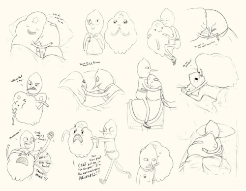 my old summer lumpygrab sketches… almost all of themit’s weird how at first you guess some pa