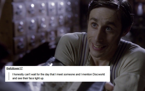 hargashouseofribs:Discworld + Tumblr posts (meta edition)Seeing as how the Discworld fandom comes up