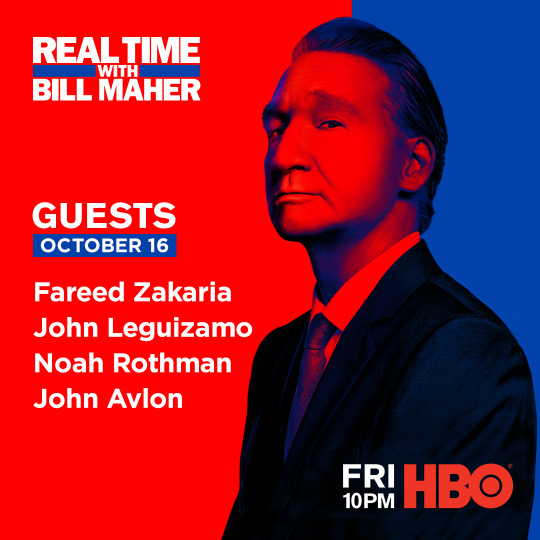 HBO Real Time Guests: Friday, Oct. 16, 2020