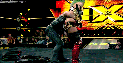 thearchitectwwe:  Asuka vs Nikki Cross:  Last Woman Standing Match (28-June-2017)