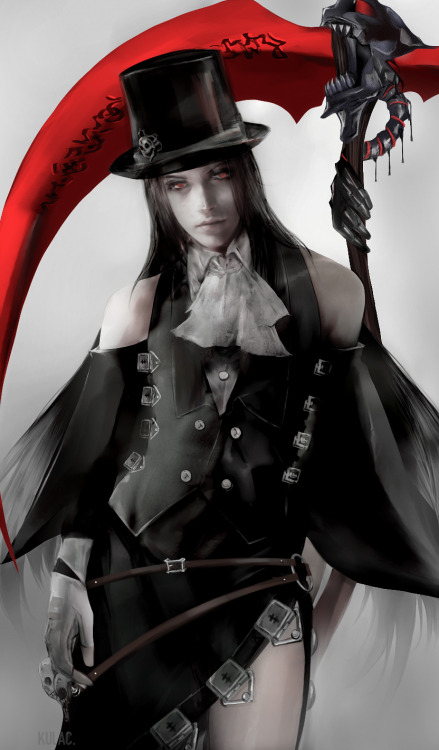 I immediately fell in love with new goth design of “Testament” from Guilty Gear Strive after watchin