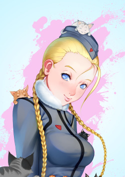 kagamishiro:  Latest Street Fighter image is finished! Cammy is my favorite character. :3 Enjoy! (=ↀωↀ=) 