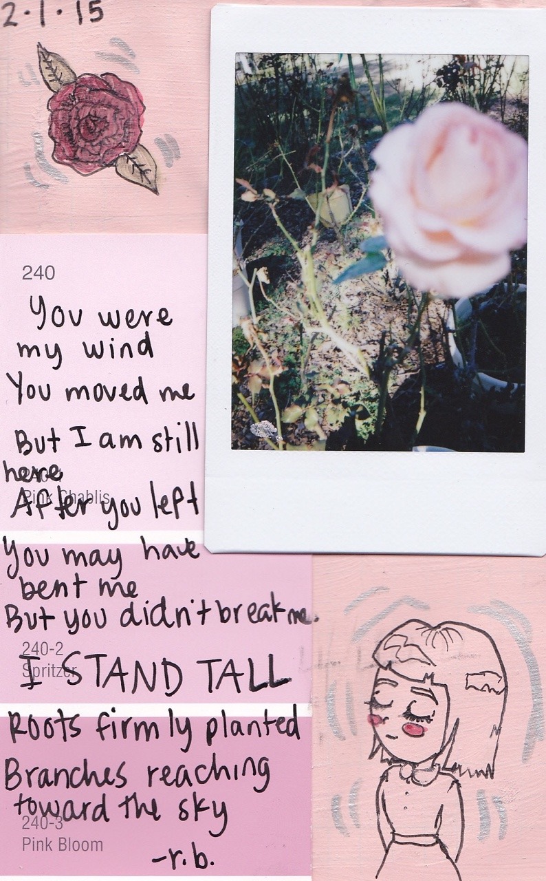 fleurghost:2/1/15 art journal entry today ft. a poem i wrote a few months ago about