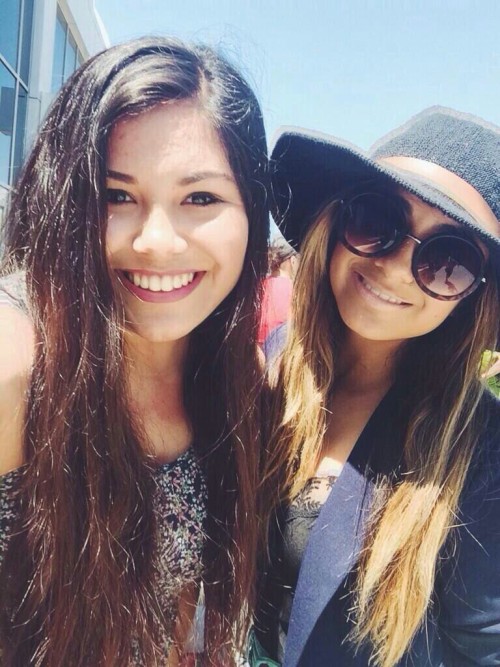 Ally with a fan yesterday