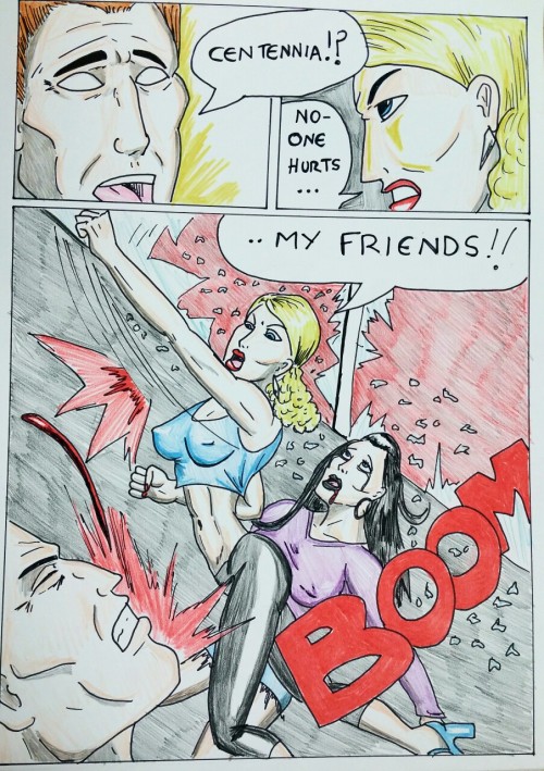 Kate Five vs Symbiote comic Pages 166 & adult photos