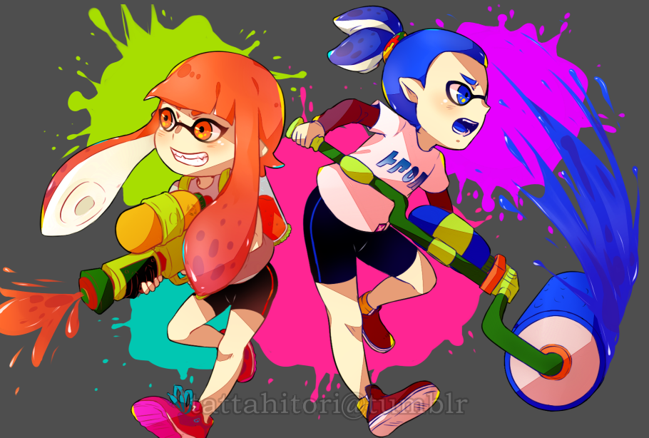tattahitori:  I also made fire emblem fates and splatoon prism postcards!! ^Q^////