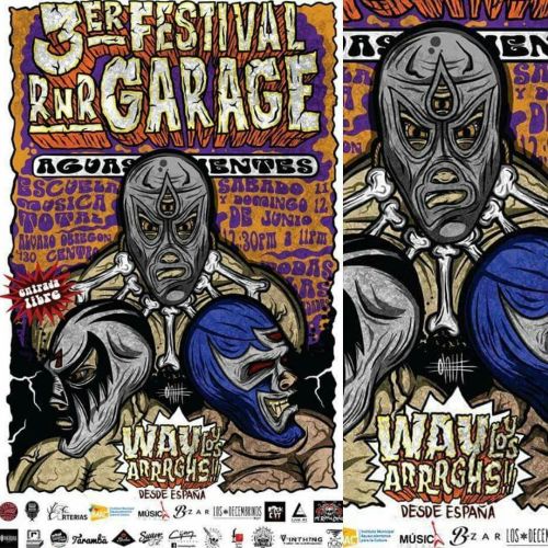 3er Festival RnR Garage ! #Aguascalientes #Mexico #wauylosarrrghs #Garage #rocknroll #musicfestival 