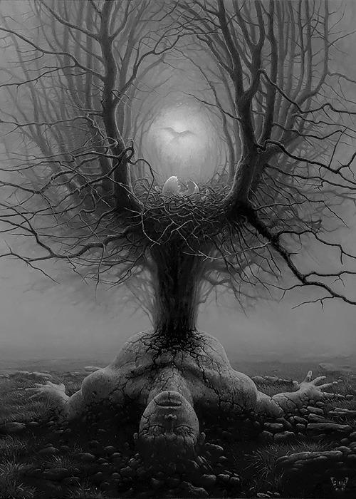 whitesoulblackheart:  Reborn by Tomasz Alen Kopera © (Please leave credit … Ƹ̴Ӂ̴Ʒ)