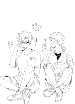 waya-wayaya:  kuroo&quot;hey..Tsuki ,your eyes is so bad… Tsuki- “please give it back to me quickly!