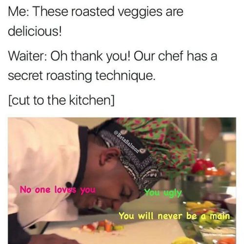 Veggies Getting Flamed 😂😂😂