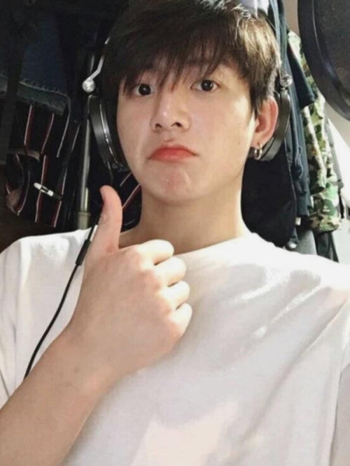 Jungkook In White Shirts + Red Lips