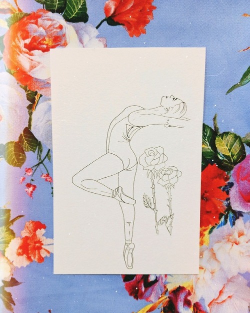 Ballerina Ink Art //Zaiguu