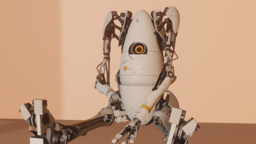 galaxyofstar:now pet them, pet the damn robot!! portal 2′s atlas and p-body my belovedyeah i have 