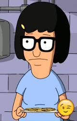 eroticfriendfictions:  Tina Belcher + emojis [insp.] 