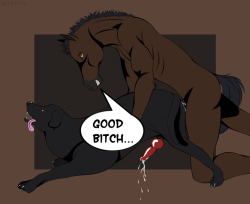 Request #2: Anthro horse fucking feral dog, requested by Anon(?)Iâ€™ll be honest, I did multiple extensive searches and looked top to bottom for this type of thing on e621 and Furaffinity, and these are the only pics that even remotely matched the descrip