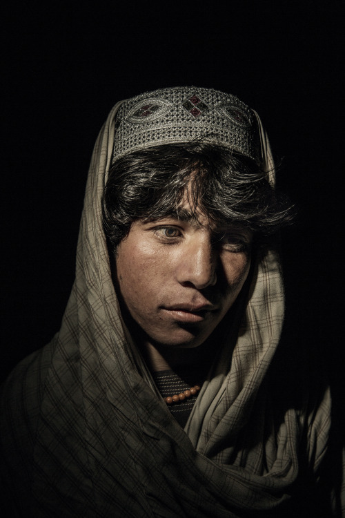 Dawar Khan, age 17 and an IDP from from Sangin District, Helmand Province, 2016. His home was hit by