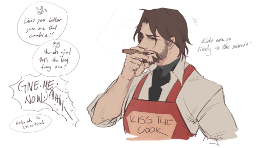 minghii:important discussion point: mccree has wrinkles around his eyes while hanzo’s face is just s