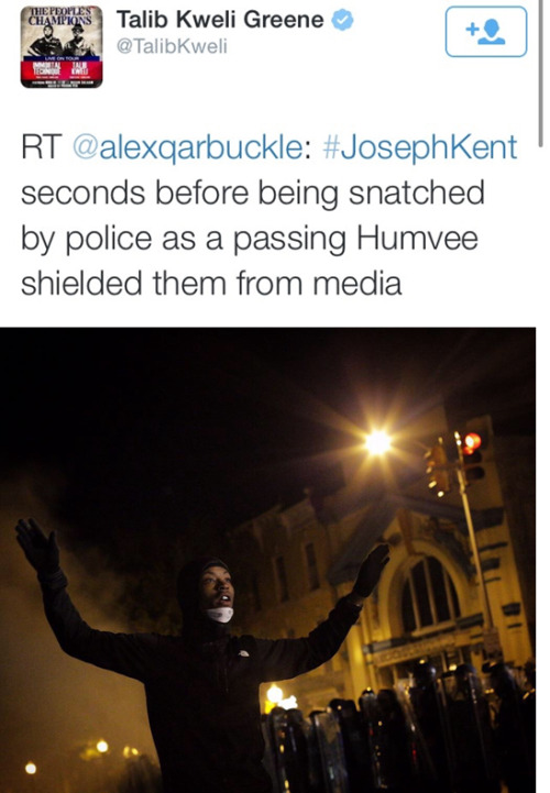 swdyww:  whitegirlsaintshit:  krxs10:  !!!!!!!!!!!!!!!!!!!!!!!!  EMERGENCY  !!!!!!!!!!!!!!!!!!!!!!!A PROTESTER BY THE NAME OF JOSEPH KENT WAS KIDNAPPED BY BALTIMORE POLICE LAST NIGHT LIVE ON CNNHERES THE VIDEOHE IS MISSING!! RT HIS NAME!! RT HIS VIDEO!!