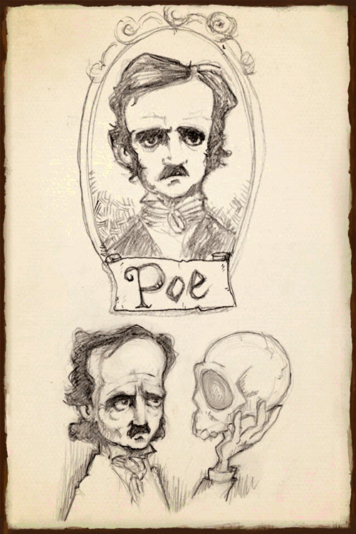 cpnblowfish:  Sketchbook of Poe’s Tell-Tale Heart by David Garcia Forés 