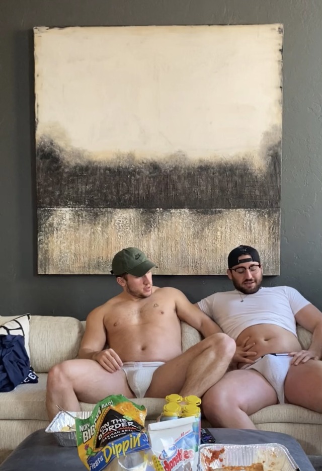 thic-as-thieves:Can’t keep each other’s hands off of our growing bellies! 