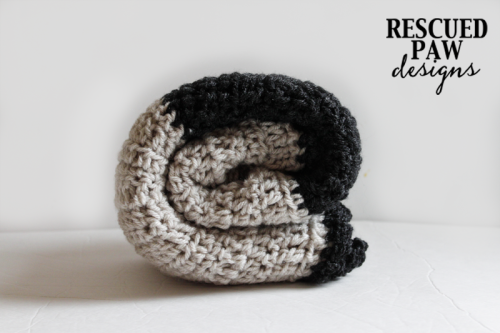 Crochet Pattern : Ruffle Baby Blanket | Rescued Paw Designs