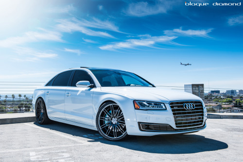 2015 Audi A8 with 22 Inch BD-2’s in Full Graphite