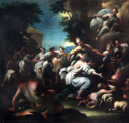 necspenecmetu:Corrado Giaquinto, The Feast of Diana, 18th century