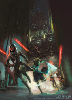 Star Wars rulebook illustration by AldoK