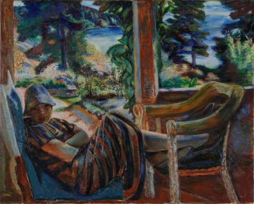 Ragna   -    Henrik Sørensen , 1925.Norwegian, 1882-1962oil on canvas, 80 x 100 cm.