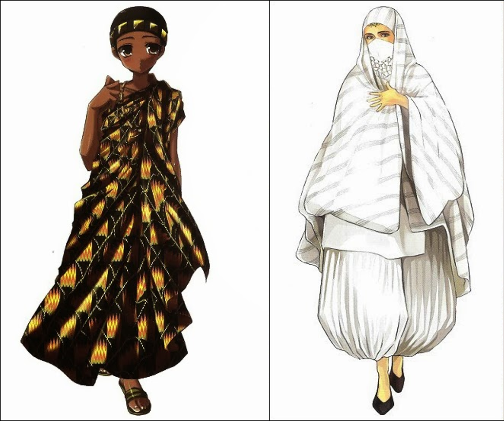  Traditional African attires (&lt;Sekai no MINZOKUISHO Zukan (世界の民族衣装図鑑)&gt; Japanese