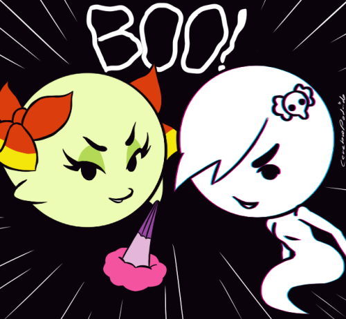 cerebropodrido:Requesting Lady Bow (paper mario) and Carrie (the amazing world of gumball) being spo