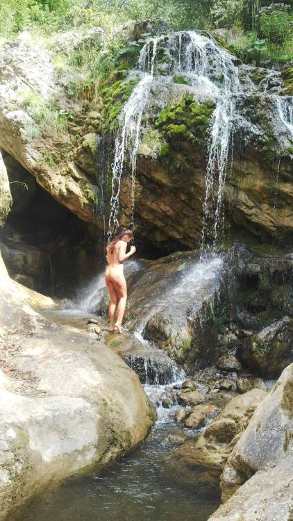 mynudistblog:  Relaxing under the waterfall porn pictures