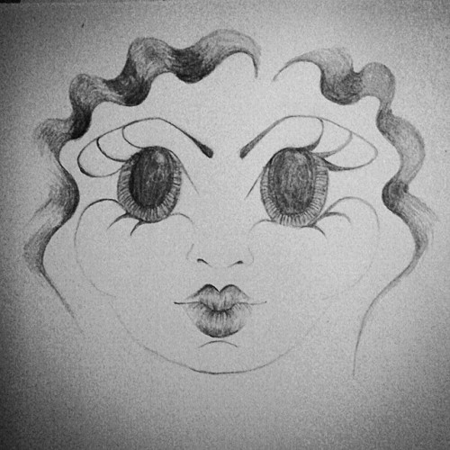 Small doodle before bed #doodle #doodleoftheday #art #illustration #bettyboop #1920&rsquo;s #fas