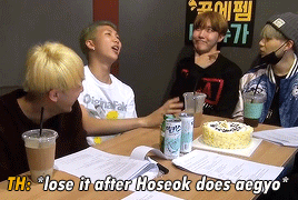 bangtanfabulous:Jung Hoseok has a way to make Kim Taehyung feel flustered.