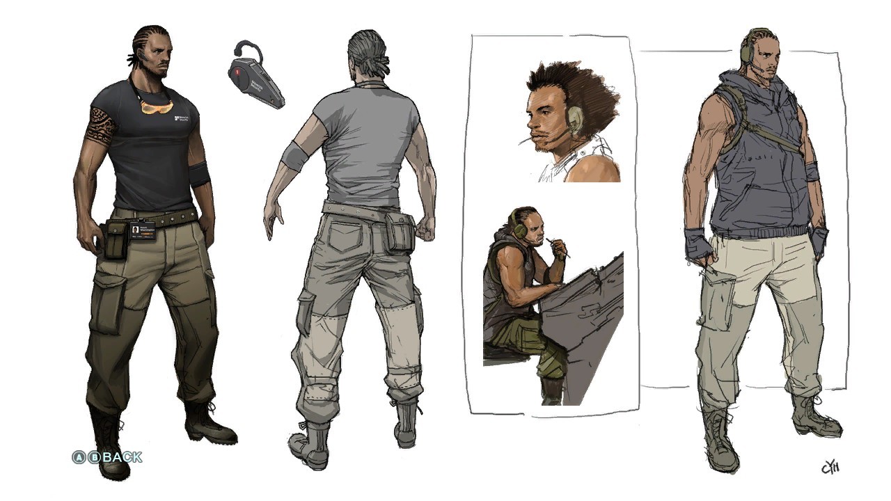 roxoah:  Metal Gear Rising Revengeance concept art. Storage data 01/10  01/1011/2021/23