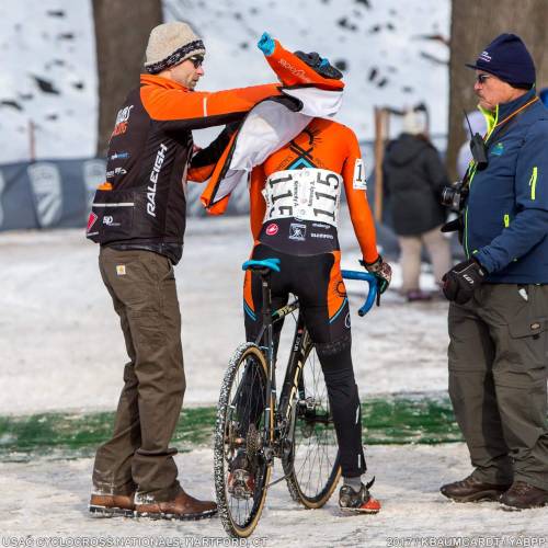 cyclocrossnetwork:Shots of Kennedy Adams getting 3rd in elite junior women’s race at US CX Nationals