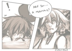 sorwikus: soriku mermay comic days 1&amp;2 - A Fateful Encounter  I’ll be doing me best to keep adding to this AU throughout the month lol