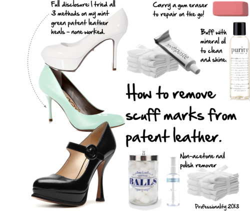 How to: Clean, Care, and Remove Scuff on Patent Leather Shoes 